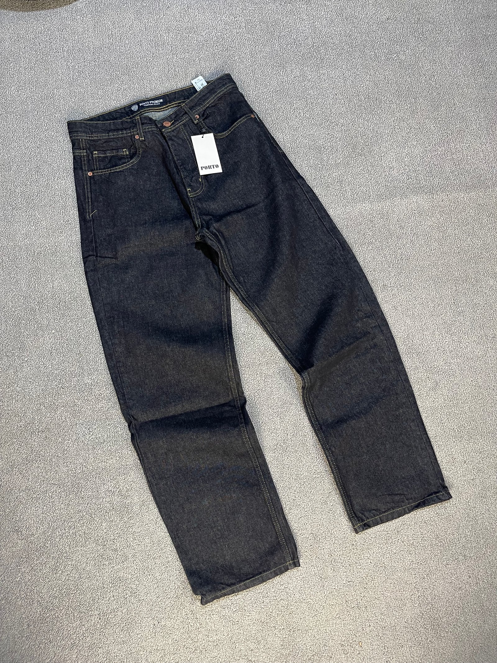 Porto dark blue raw denim